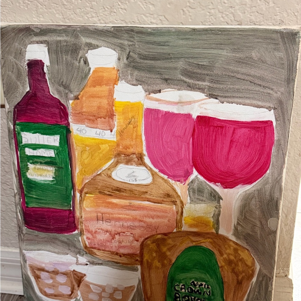 Colorful Abstract Home Art : real hand painted art!